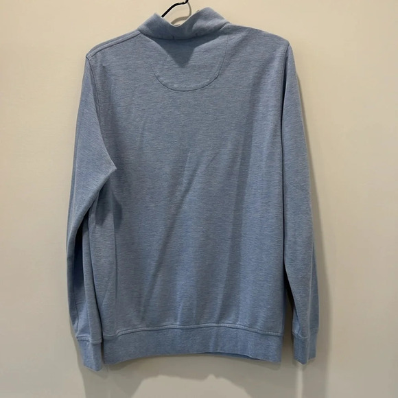 Peter Millar Quarter Zip Jacket, cozy knit fabric, small, Water Color Embroidery - Picture 4 of 4